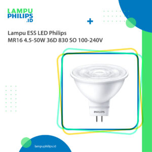 Lampu ESS LED Philips MR16 4.5-50W 36D 830 SO 100-240V-01