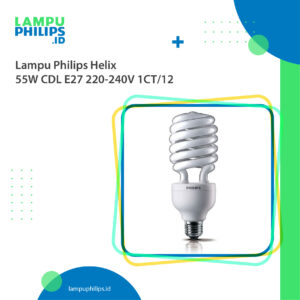 Lampu Philips Helix 55W CDL E27 220-240V 1CT12