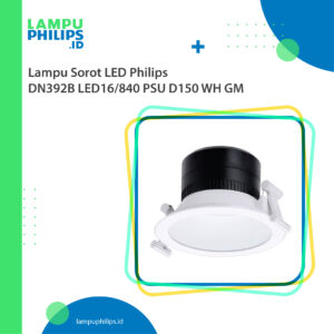 Lampu Sorot LED Philips Original DN392B LED16840 PSU D150 WH GM